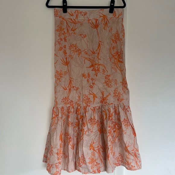 ASOS Edition Linen Midi Skirt - Picture 4 of 7